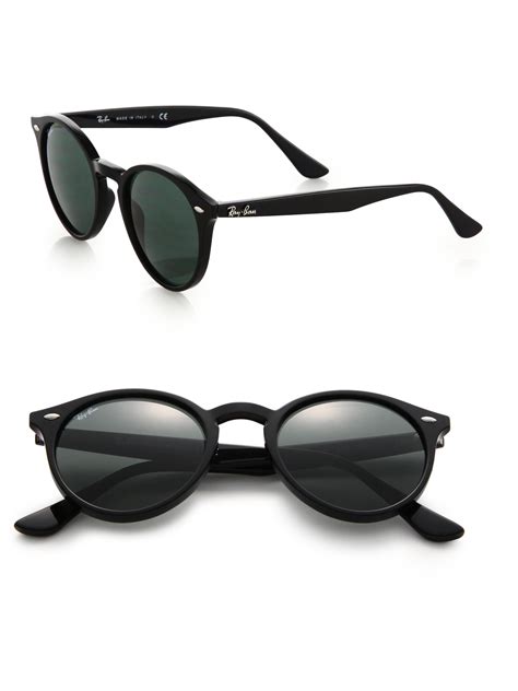 ray ban black sunglasses round|ray ban small round sunglasses.